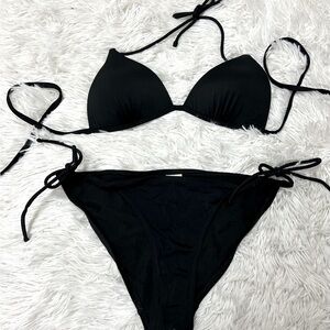 OP Women's Black Bikini Set size M(7-8)